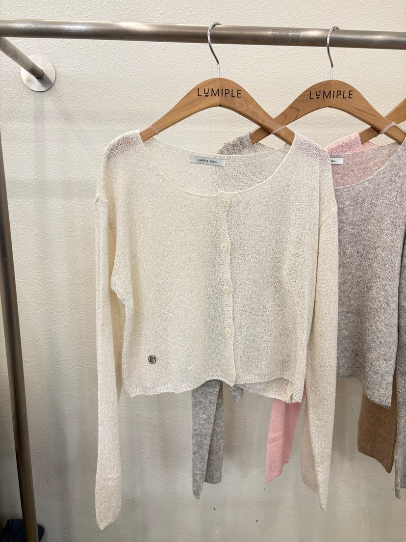 LUMIPLE韓國直郵㊣女裝新品時尚推薦休閑人氣針織衫亞麻開衫LUMIPLE針織衫