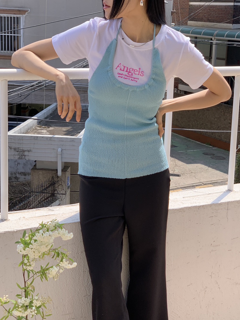 LA_TERRE韓國直郵女裝新款推薦休閑熱賣時尚吊帶背心不含內搭LA_TERRE吊帶/背心