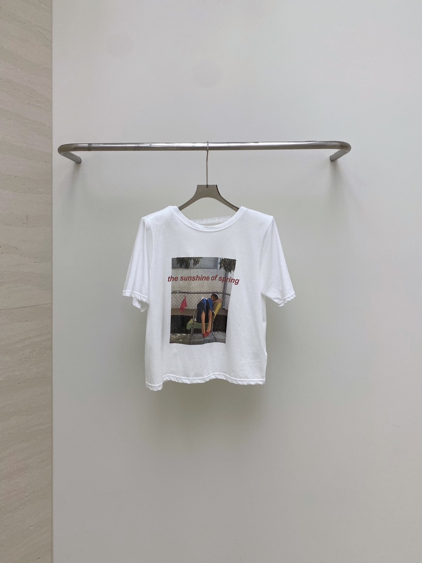 AB直郵韓國代購㊣女裝新品時尚25春夏人氣熱賣休閑推薦T恤ABT恤圖色1