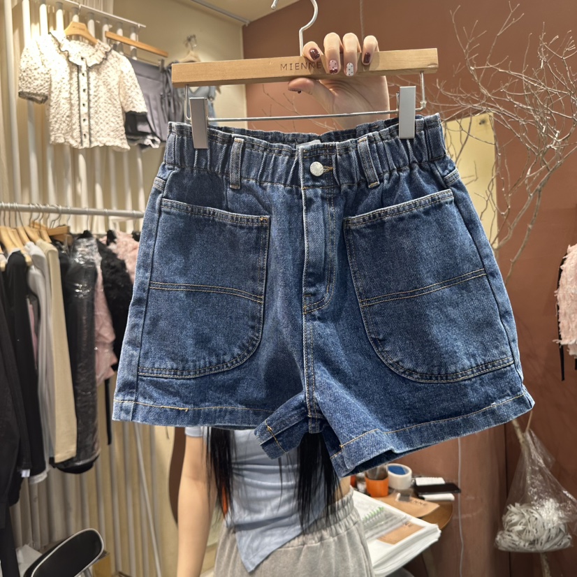 MIENNE東大門代購女裝新品人氣職業25春夏真品時尚短褲條紋MIENNE短褲
