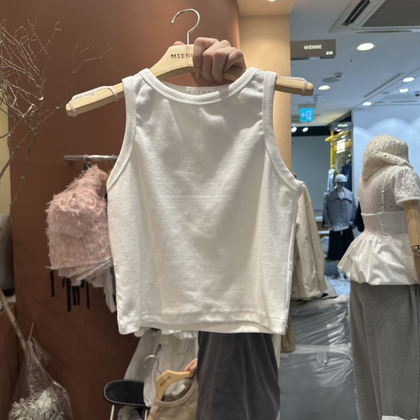 MIENNE韓國直郵㊣東大門實拍女裝新品休閑熱賣時尚吊帶背心MIENNE吊帶/背心圖色2