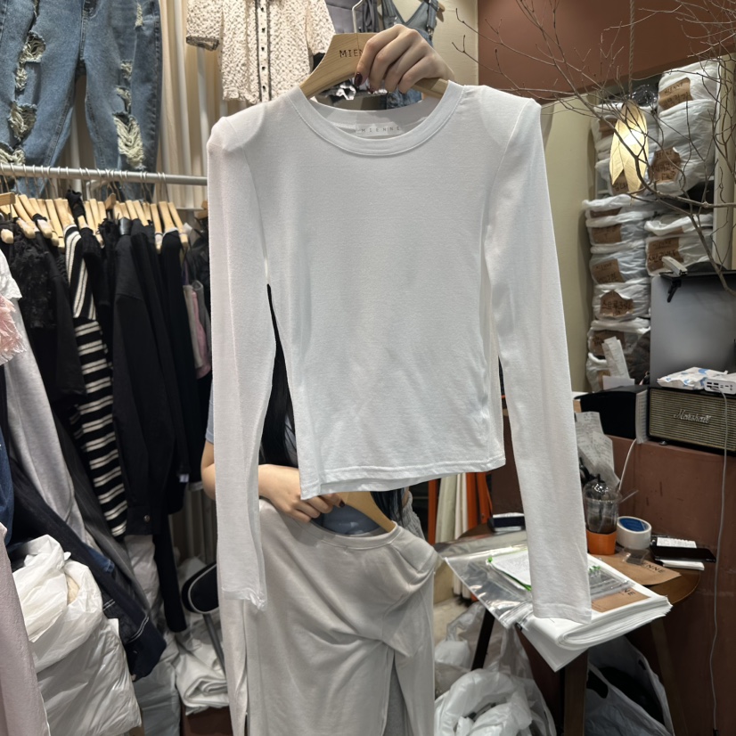 MIENNE韓國直郵㊣女裝新品推薦人氣休閑25春夏時尚熱賣長袖T恤MIENNE長袖T恤圖色5