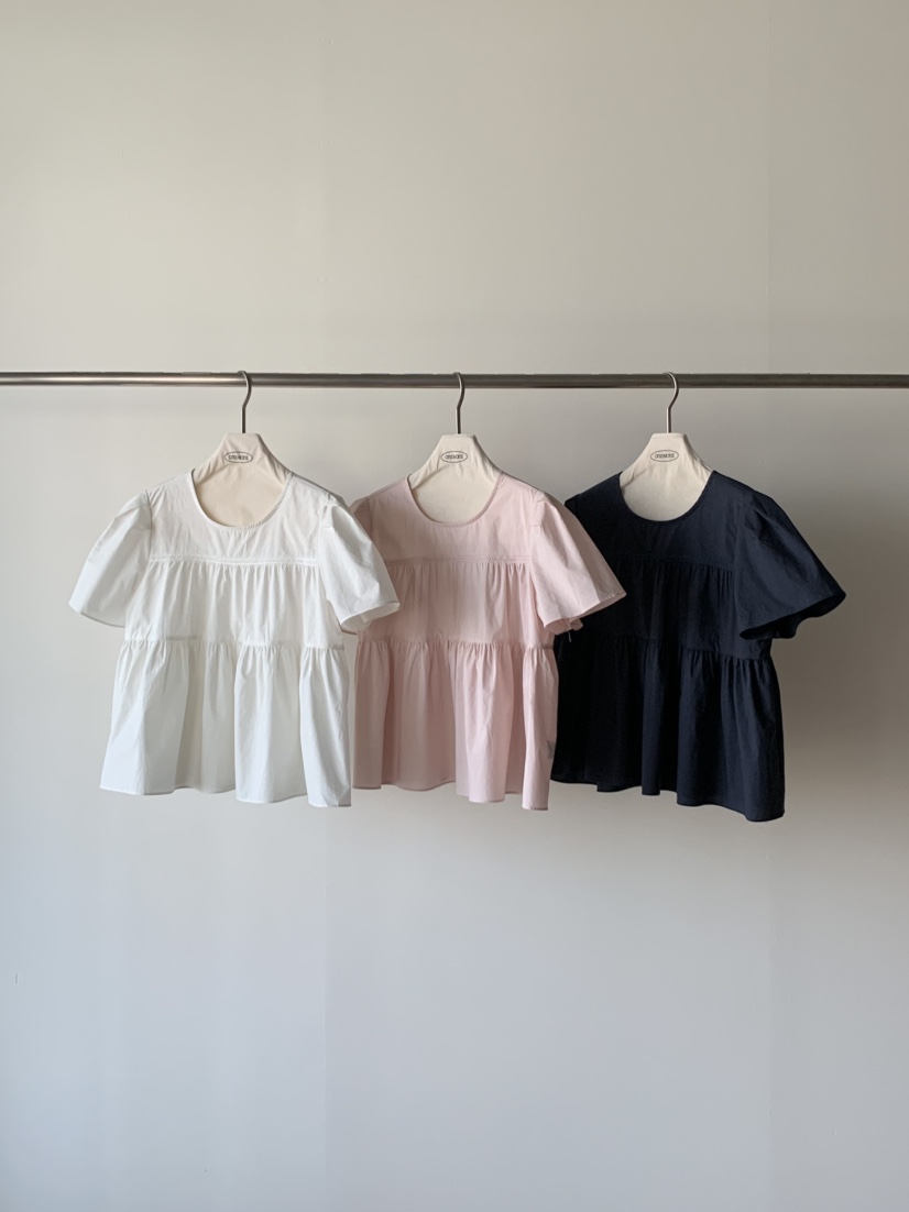 ONE MONE韓國直郵女士新品休閑職業真品25春夏推薦襯衫蕾絲衫ONE MONE襯衫/蕾絲衫