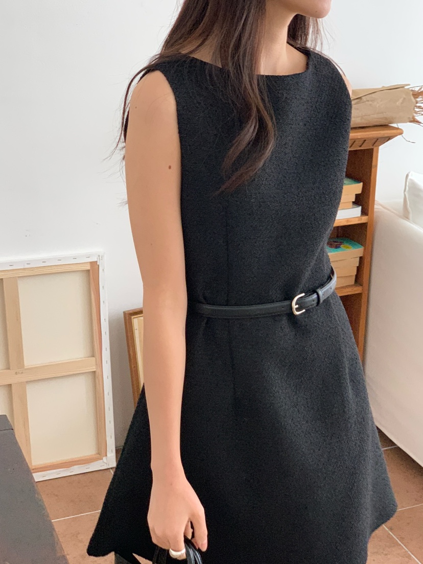FRILL-T韓國直郵女裝新品休閑熱賣真品職業25春夏時尚連衣裙FRILL-T連衣裙