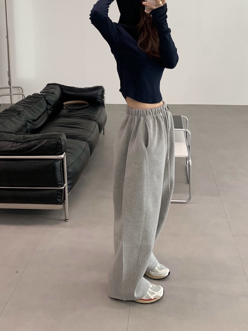 PLANTS ON GRAY東大門代購女裝新款休閑真品職業25春夏休閑褲PLANTS ON GRAY休閑褲