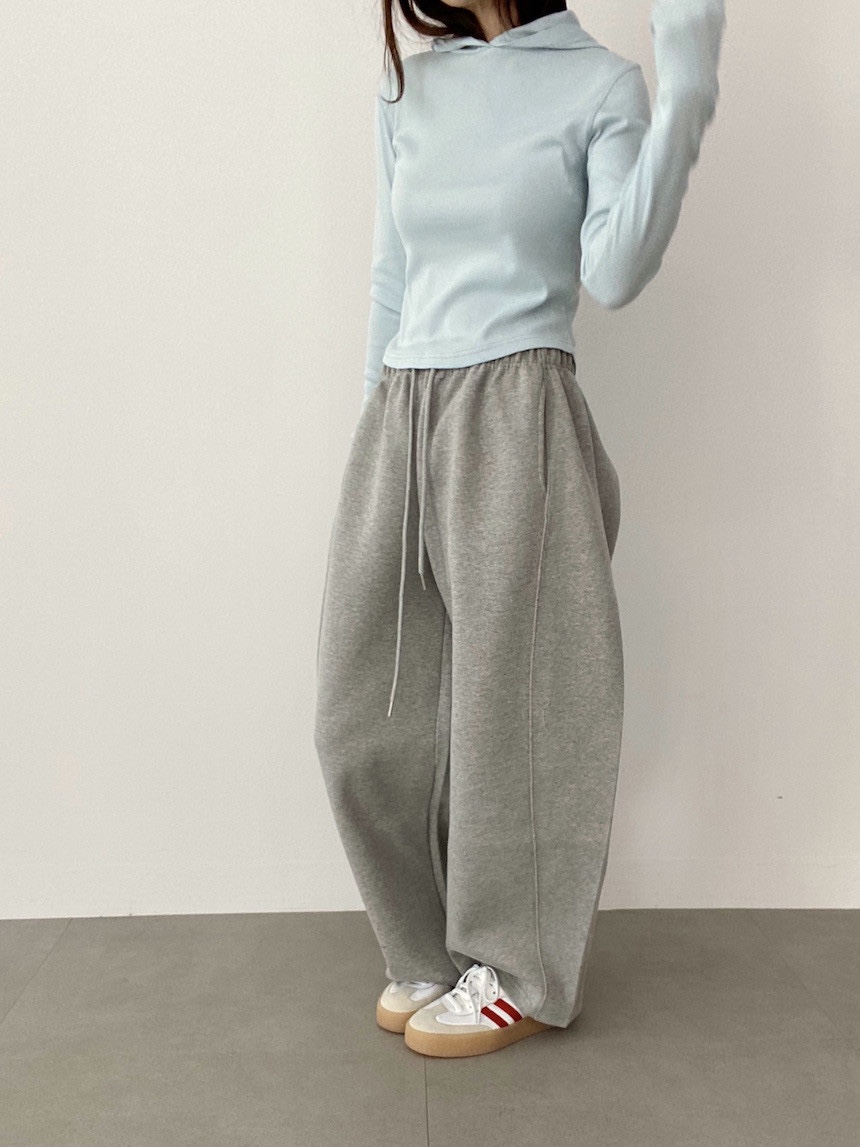 PLANTS ON GRAY東大門代購女裝新款休閑真品職業25春夏休閑褲PLANTS ON GRAY休閑褲