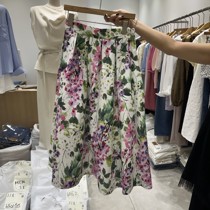 EN.U東大門代購女士新品推薦熱賣休閑職業時尚真品25春夏長裙EN.U長裙