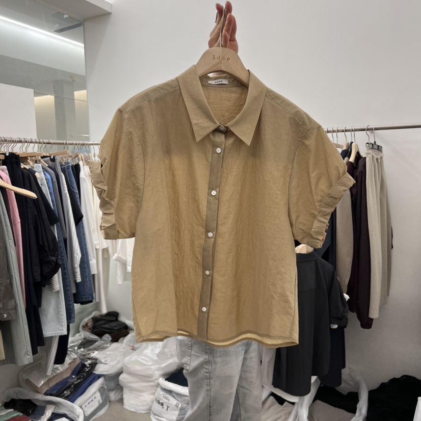 IDEE-A韓國直郵㊣東大門實拍女裝新品熱賣25春夏襯衫蕾絲衫IDEE-A襯衫/蕾絲衫圖色3