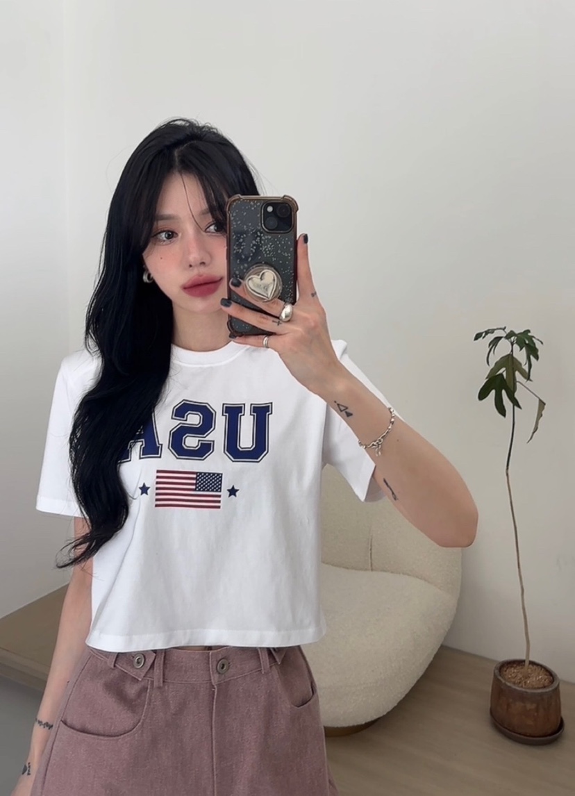 AMUSE SEOUL韓國直郵女裝新品人氣真品時尚職業25春夏推薦T恤AMUSE SEOULT恤