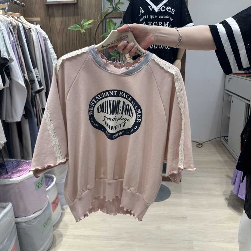 MARI CO韓國直郵女士新款休閑推薦時尚人氣職業熱賣25春夏T恤MARI COT恤圖色3