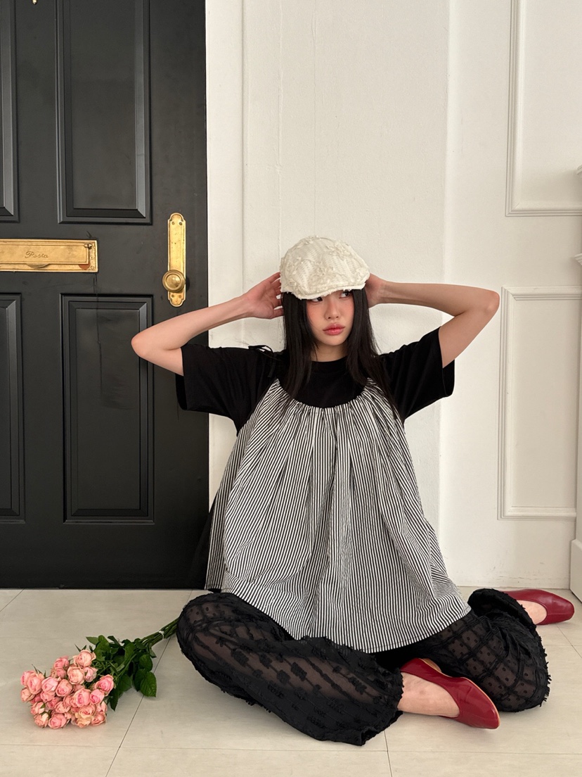 MAISONDEGLORY韓國直郵㊣東大門實拍女裝新款25春夏吊帶背心不含內搭雙面MAISON DE GLORY吊帶/背心