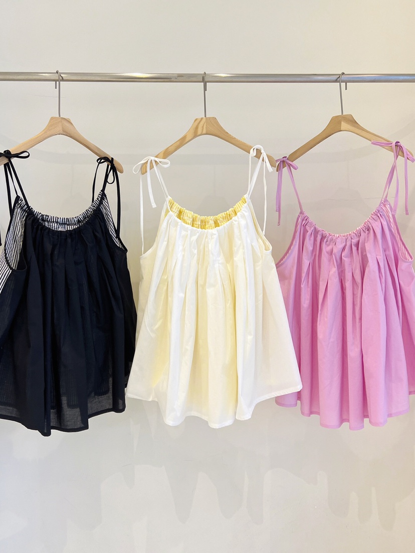 MAISONDEGLORY韓國直郵㊣東大門實拍女裝新款25春夏吊帶背心不含內搭雙面MAISON DE GLORY吊帶/背心