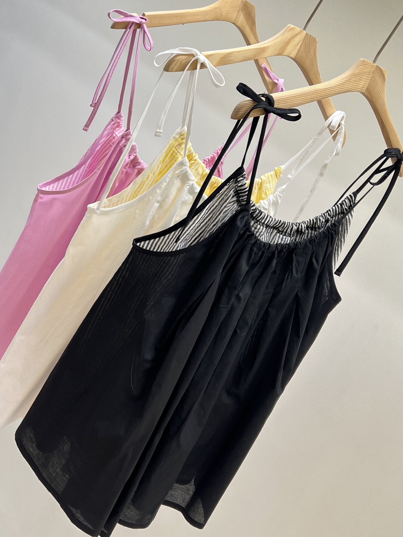 MAISONDEGLORY韓國直郵㊣東大門實拍女裝新款25春夏吊帶背心不含內搭雙面MAISON DE GLORY吊帶/背心