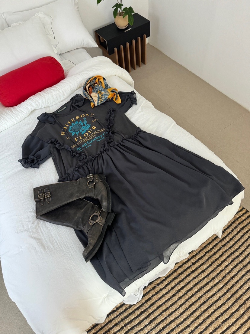 MAISONDEGLORY直郵韓國代購㊣女裝新款推薦時尚人氣連衣裙復古MAISON DE GLORY連衣裙