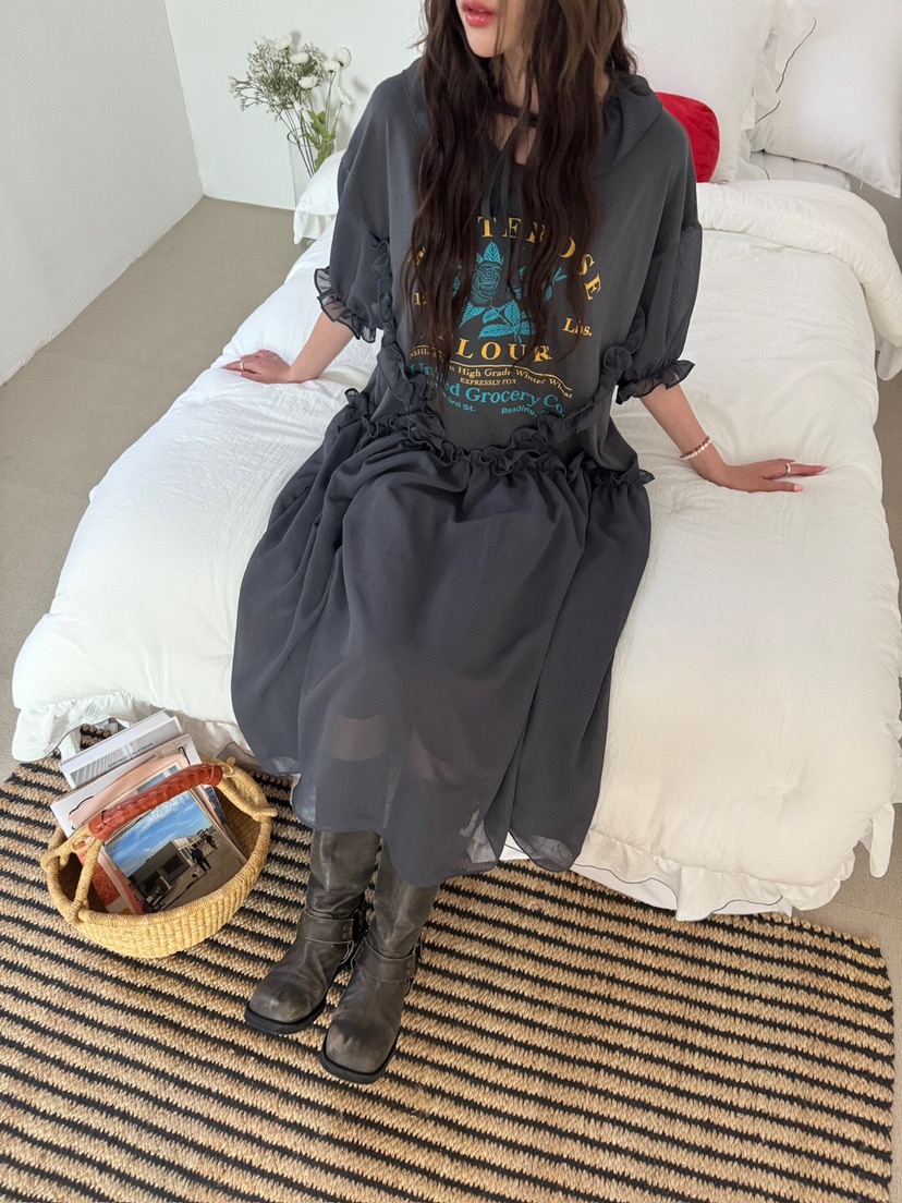 MAISONDEGLORY直郵韓國代購㊣女裝新款推薦時尚人氣連衣裙復古MAISON DE GLORY連衣裙