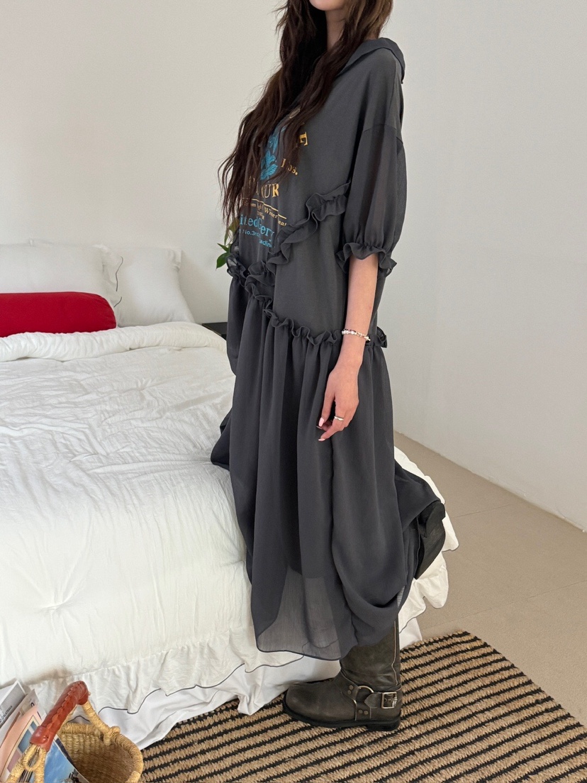 MAISONDEGLORY直郵韓國代購㊣女裝新款推薦時尚人氣連衣裙復古MAISON DE GLORY連衣裙