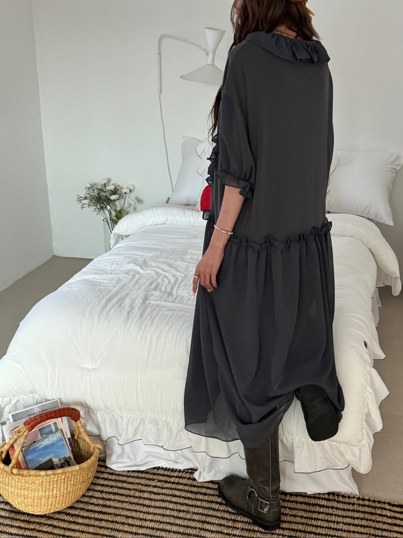 MAISONDEGLORY直郵韓國代購㊣女裝新款推薦時尚人氣連衣裙復古MAISON DE GLORY連衣裙