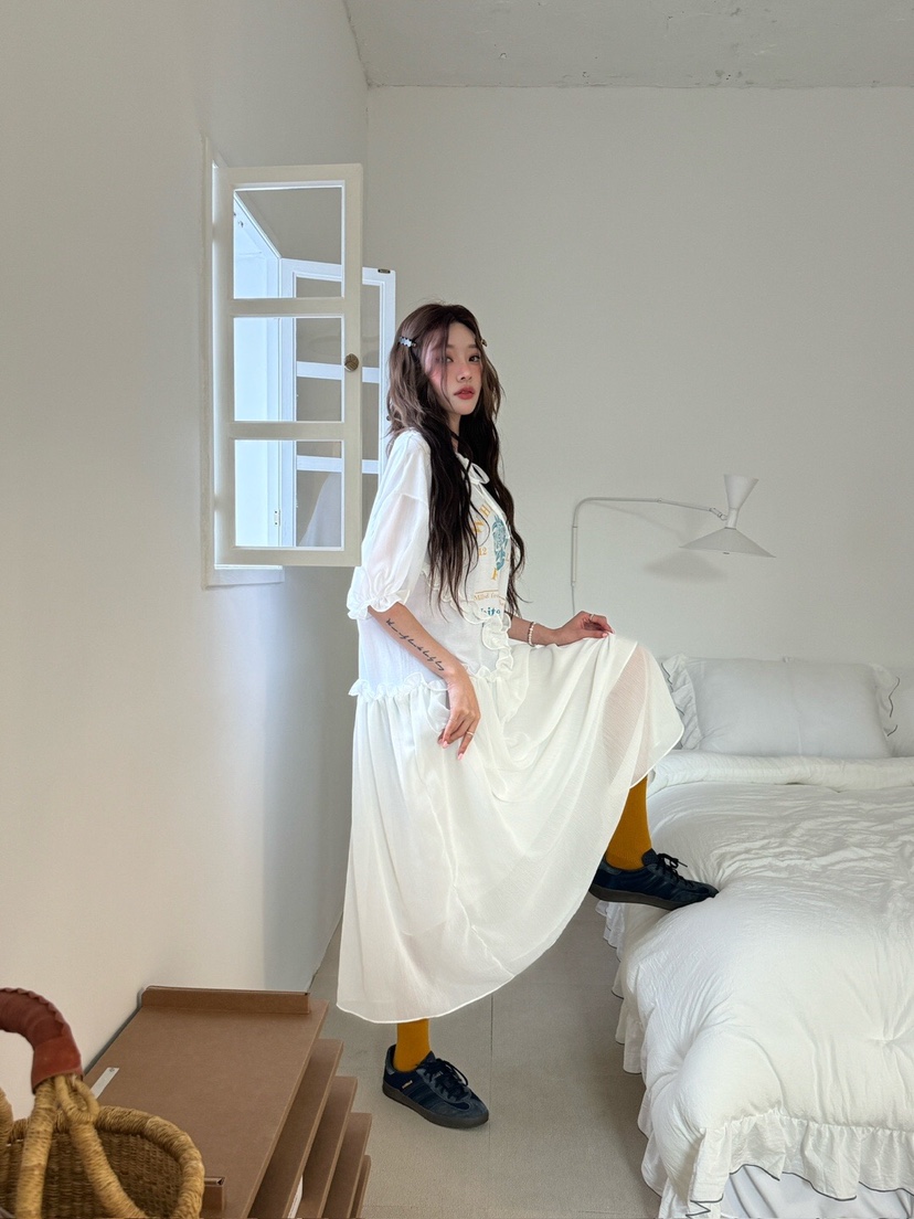 MAISONDEGLORY直郵韓國代購㊣女裝新款推薦時尚人氣連衣裙復古MAISON DE GLORY連衣裙