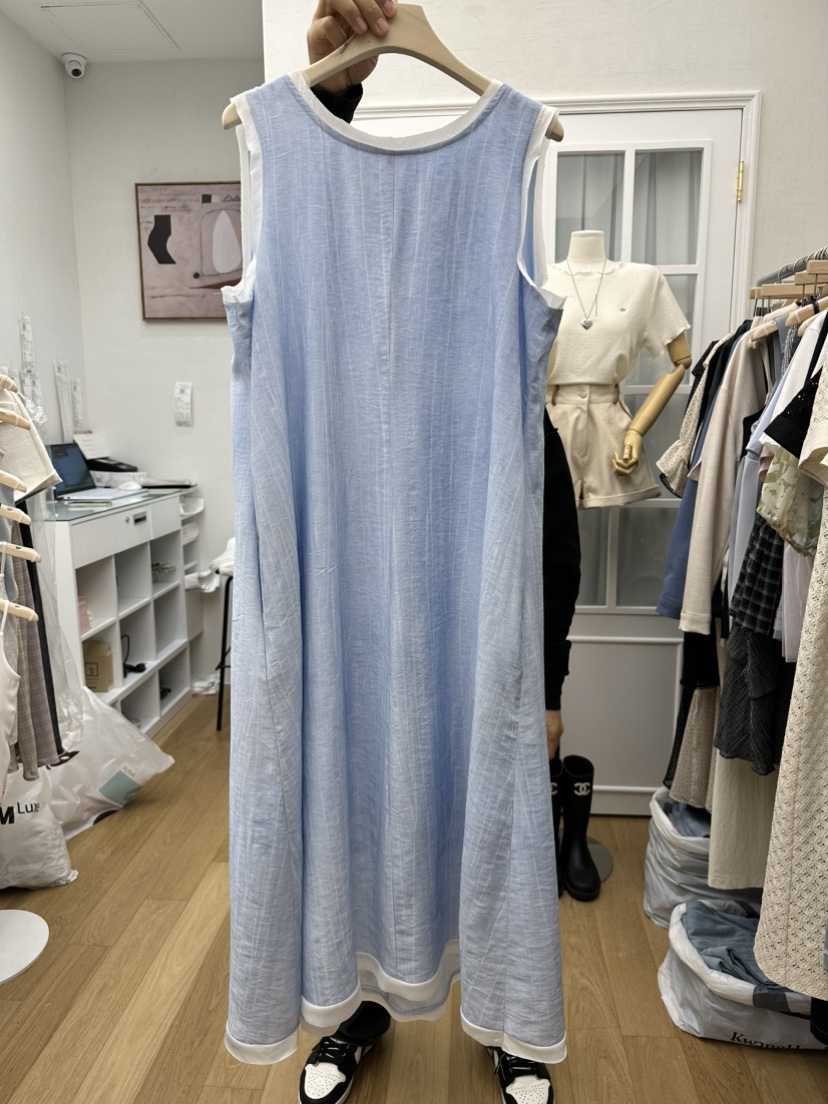 RE:FRESH-L韓國直郵㊣東大門實拍女裝新品休閑25春夏連衣裙RE:FRESH連衣裙