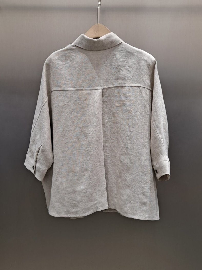 THE SIL直郵韓國代購㊣女裝新品熱賣25春夏襯衫蕾絲衫亞麻THE SIL/1 2ILLY襯衫/蕾絲衫
