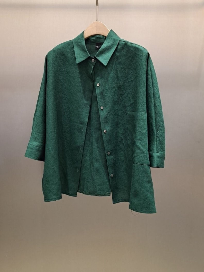 THE SIL直郵韓國代購㊣女裝新品熱賣25春夏襯衫蕾絲衫亞麻THE SIL/1 2ILLY襯衫/蕾絲衫圖色5
