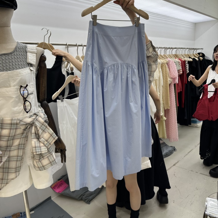 MIXXIN直郵韓國代購㊣女裝新品25春夏人氣時尚熱賣休閑長裙MIXXIN長裙圖色2