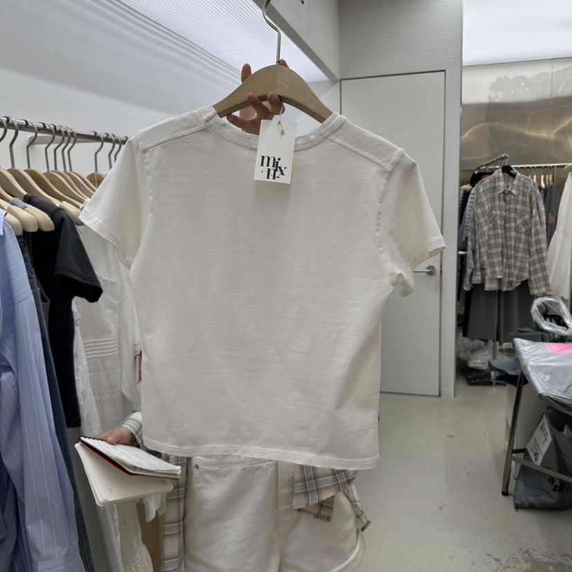 MIXXIN直郵韓國代購㊣女裝新品熱賣時尚25春夏推薦休閑人氣T恤MIXXINT恤