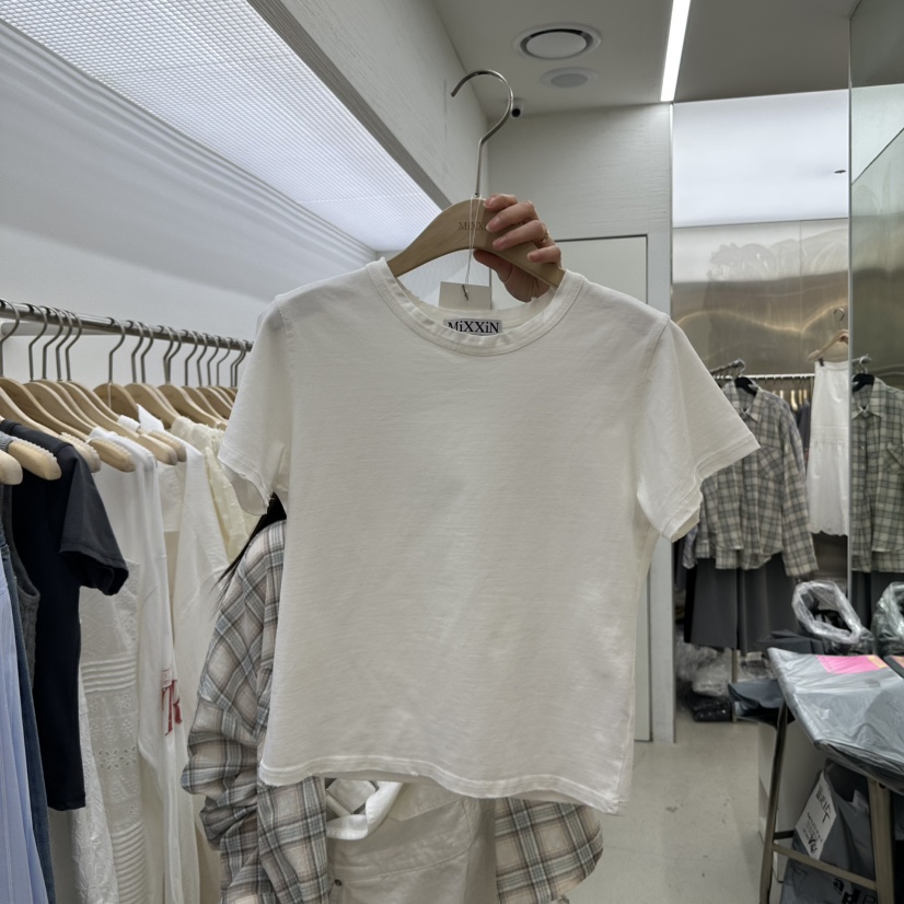MIXXIN直郵韓國代購㊣女裝新品熱賣時尚25春夏推薦休閑人氣T恤MIXXINT恤
