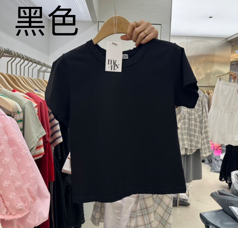 MIXXIN直郵韓國代購㊣女裝新品熱賣時尚25春夏推薦休閑人氣T恤MIXXINT恤圖色5