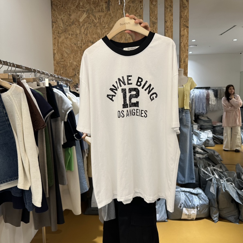 DE VENTI韓國㊣直郵東大門代購女裝新品推薦人氣休閑25春夏T恤DE VENTIT恤圖色1