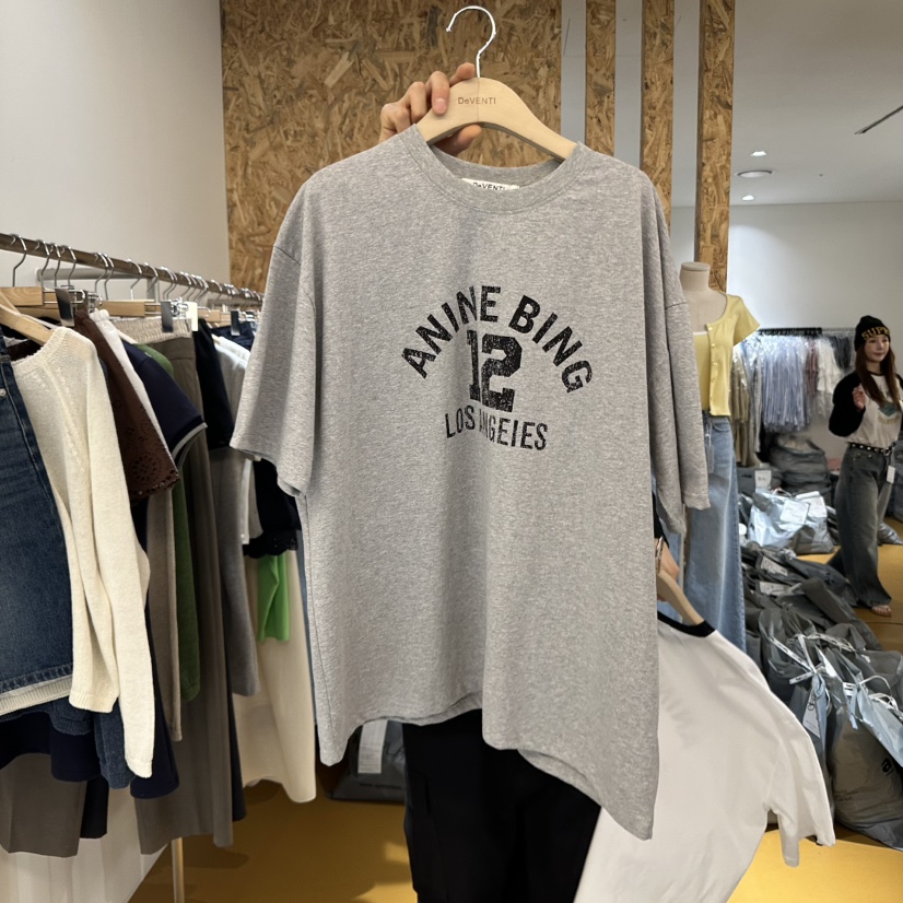 DE VENTI韓國㊣直郵東大門代購女裝新品推薦人氣休閑25春夏T恤DE VENTIT恤圖色2