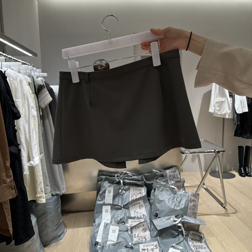 FAVOR-P韓國㊣直郵東大門代購女裝新品人氣休閑熱賣25春夏短裙FAVOR短裙