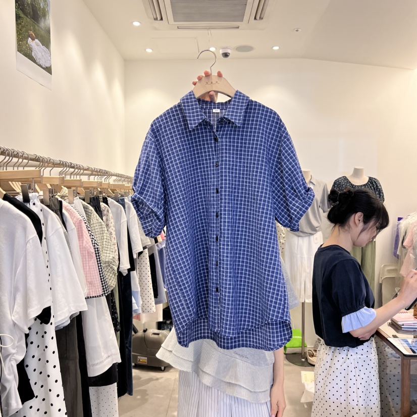 TAN&amp;COMO韓國直郵㊣東大門實拍女裝新款人氣襯衫蕾絲衫tan-COMO襯衫/蕾絲衫圖色2