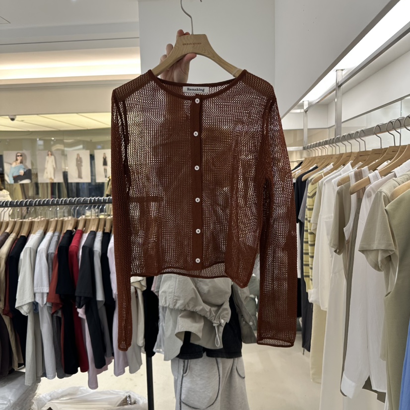 URBANSTORY/REMAKING韓國㊣直郵東大門代購女裝新品休閑襯衫蕾絲衫開衫Remaking/URBANSTORY襯衫/蕾絲衫圖色4