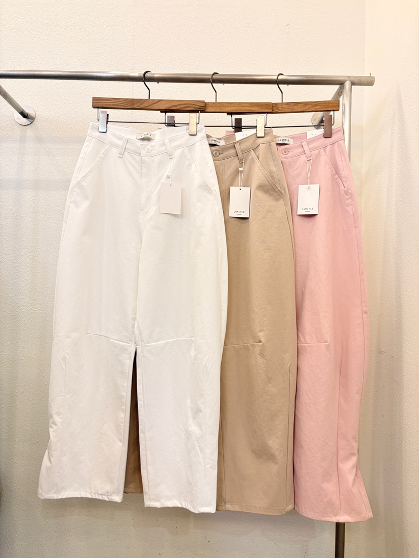 LUMIPLE韓國直郵㊣東大門實拍女裝新款推薦休閑25春夏休閑褲LUMIPLE休閑褲