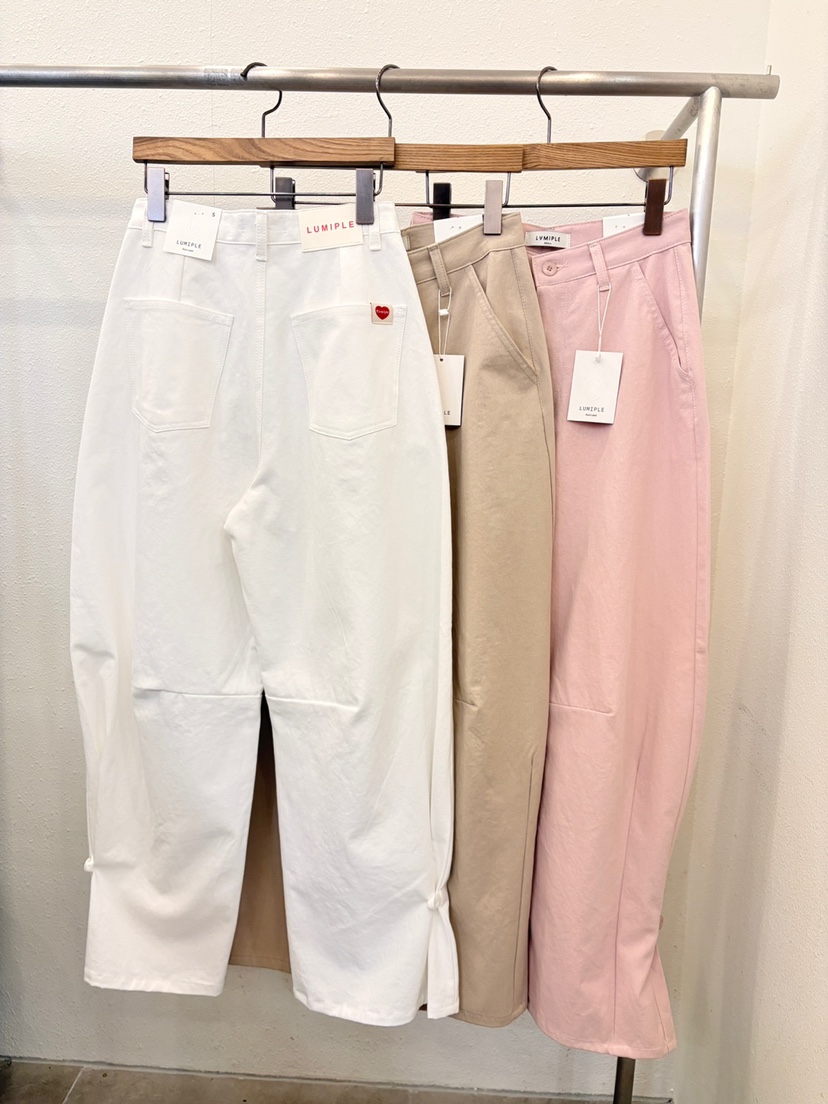 LUMIPLE韓國直郵㊣東大門實拍女裝新款推薦休閑25春夏休閑褲LUMIPLE休閑褲