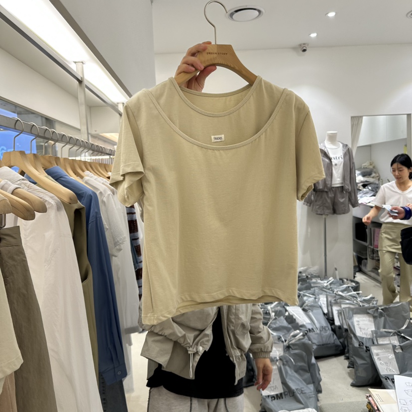 URBANSTORY/REMAKING韓國㊣直郵東大門代購女裝新品25春夏T恤Remaking/URBANSTORYT恤圖色4