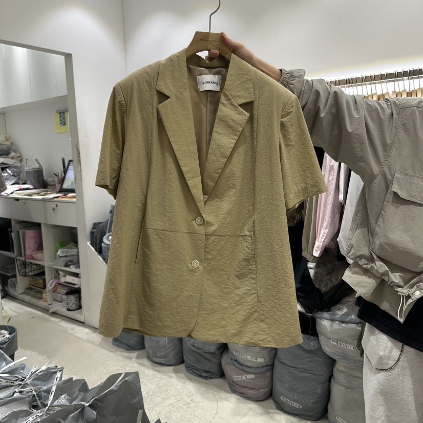 URBANSTORY/REMAKING直郵韓國代購㊣女裝新品休閑熱賣夾克Remaking/URBANSTORY夾克圖色2