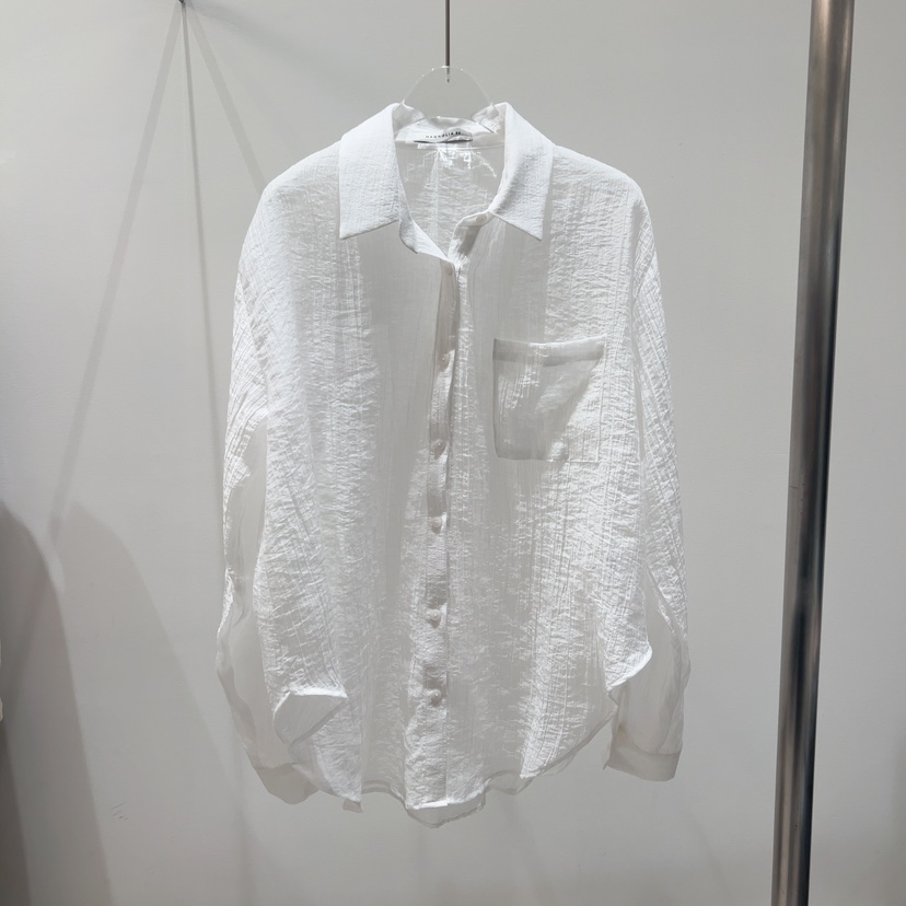 MAGNOLIA36-P韓國直郵㊣東大門實拍女裝新品人氣襯衫蕾絲衫透明MAGNOLIA36-P襯衫/蕾絲衫