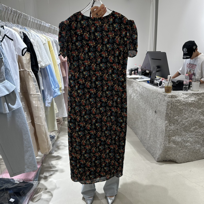 NEROLI 36韓國直郵㊣東大門實拍女裝新品熱賣連衣裙含腰繩NEROLI 36連衣裙
