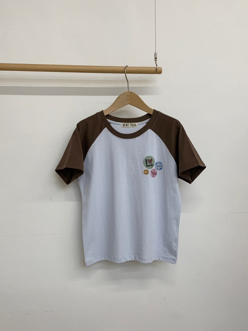 MORE THAN-P韓國直郵㊣東大門實拍女裝新品時尚人氣25春夏T恤MORE THANT恤圖色2