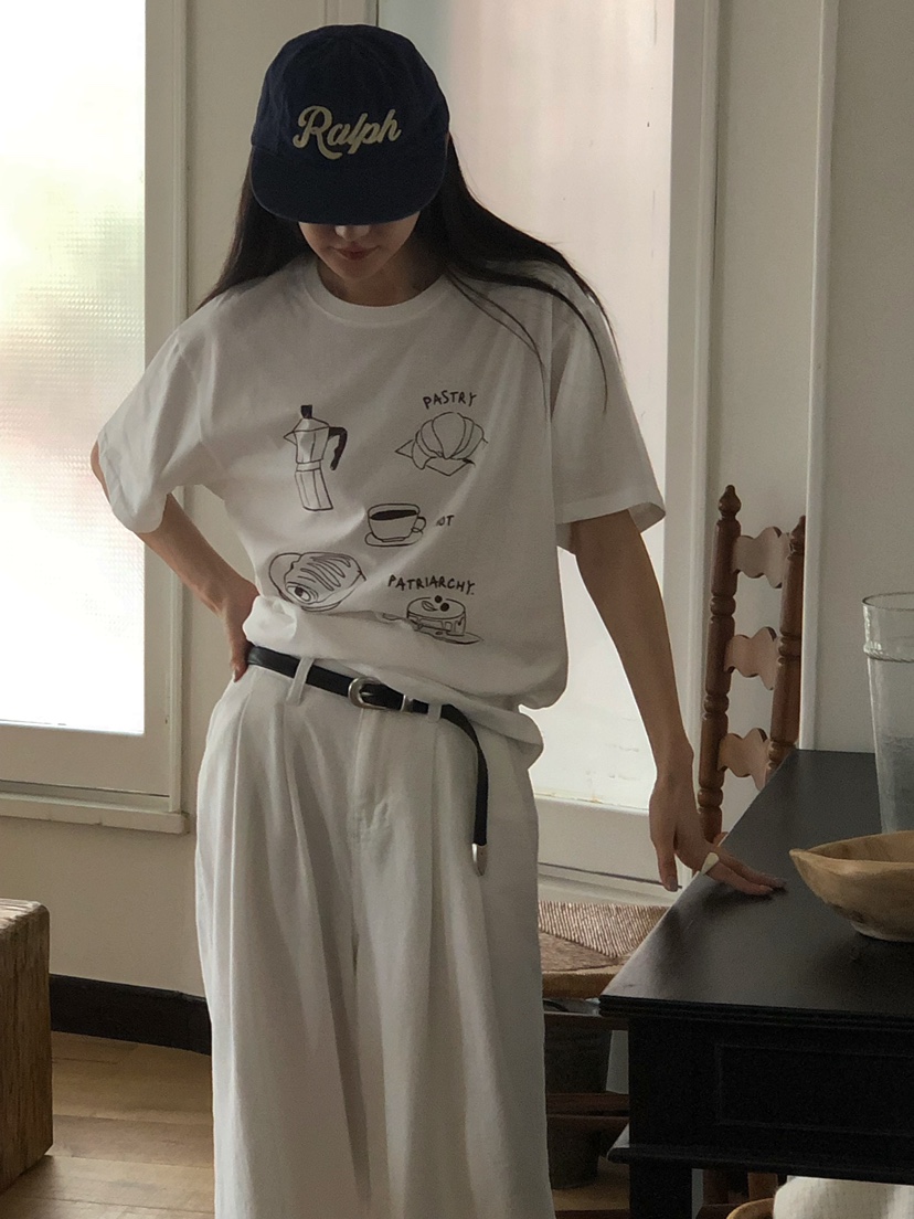 ONDO-P韓國直郵㊣女裝新品熱賣25春夏休閑人氣時尚推薦T恤ONDO-PT恤圖色3