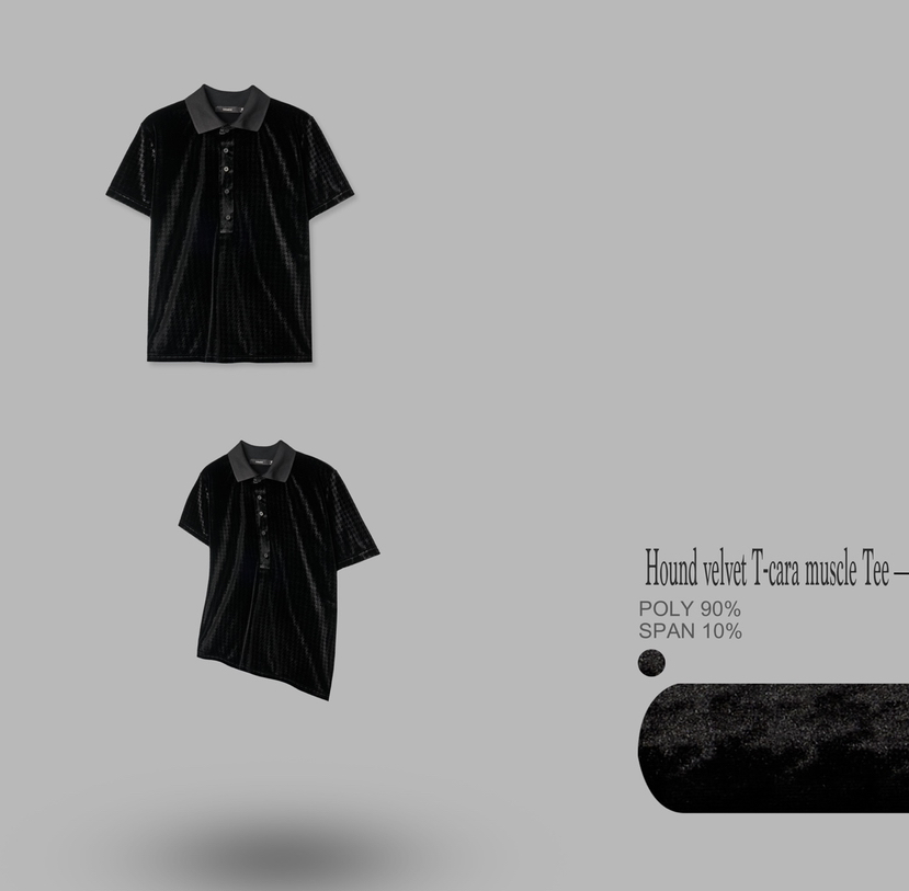N.BLACKSTORE韓國直郵㊣東大門實拍女裝新品熱賣T恤天鵝絨N.BLACKSTORET恤
