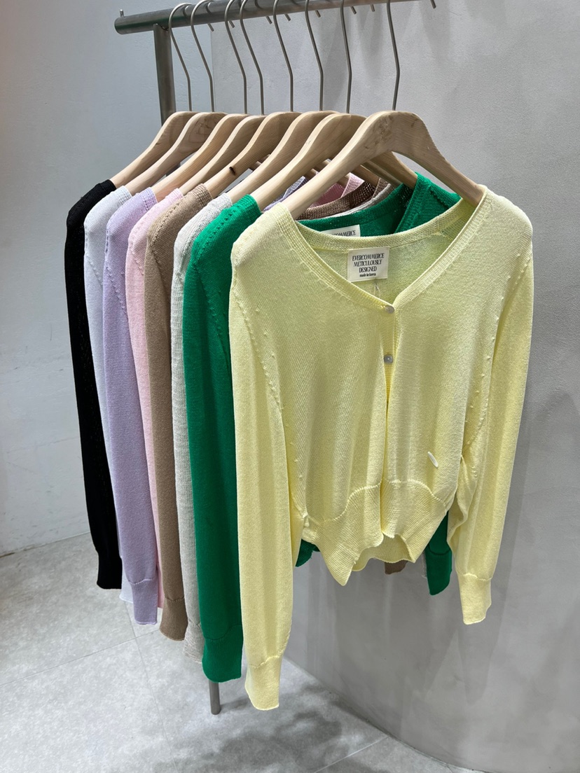 EVERCOMMERCE METICULOUSLY DESIGNED韓國㊣直郵東大門代購女裝新品25春夏針織衫EVERCOMMERCE METICULOUSLY DESIGNED針織衫