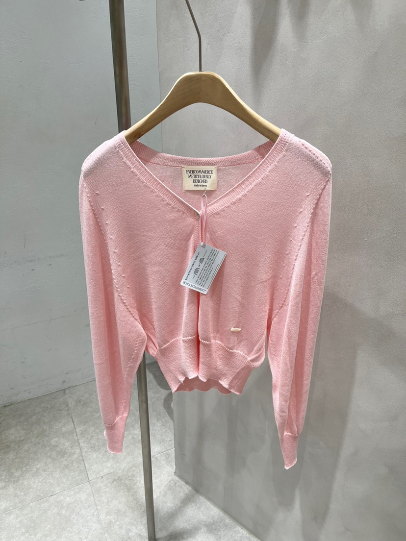 EVERCOMMERCE METICULOUSLY DESIGNED韓國㊣直郵東大門代購女裝新品25春夏針織衫EVERCOMMERCE METICULOUSLY DESIGNED針織衫圖色5