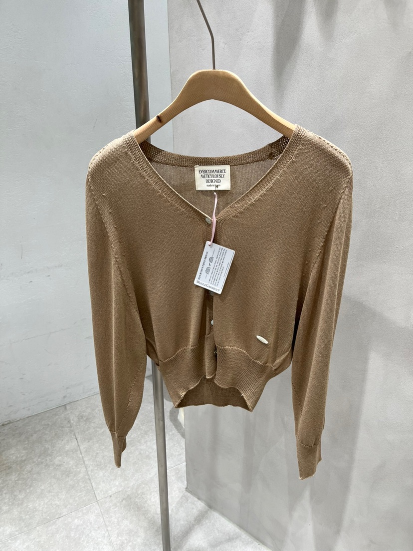 EVERCOMMERCE METICULOUSLY DESIGNED韓國㊣直郵東大門代購女裝新品25春夏針織衫EVERCOMMERCE METICULOUSLY DESIGNED針織衫圖色6