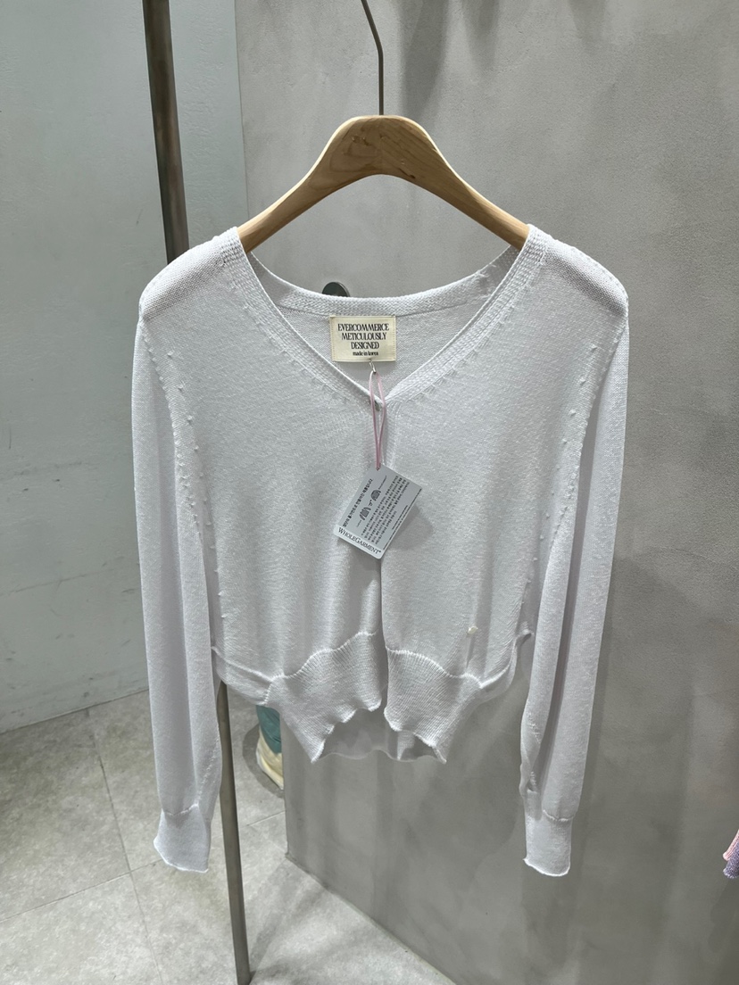 EVERCOMMERCE METICULOUSLY DESIGNED韓國㊣直郵東大門代購女裝新品25春夏針織衫EVERCOMMERCE METICULOUSLY DESIGNED針織衫圖色7