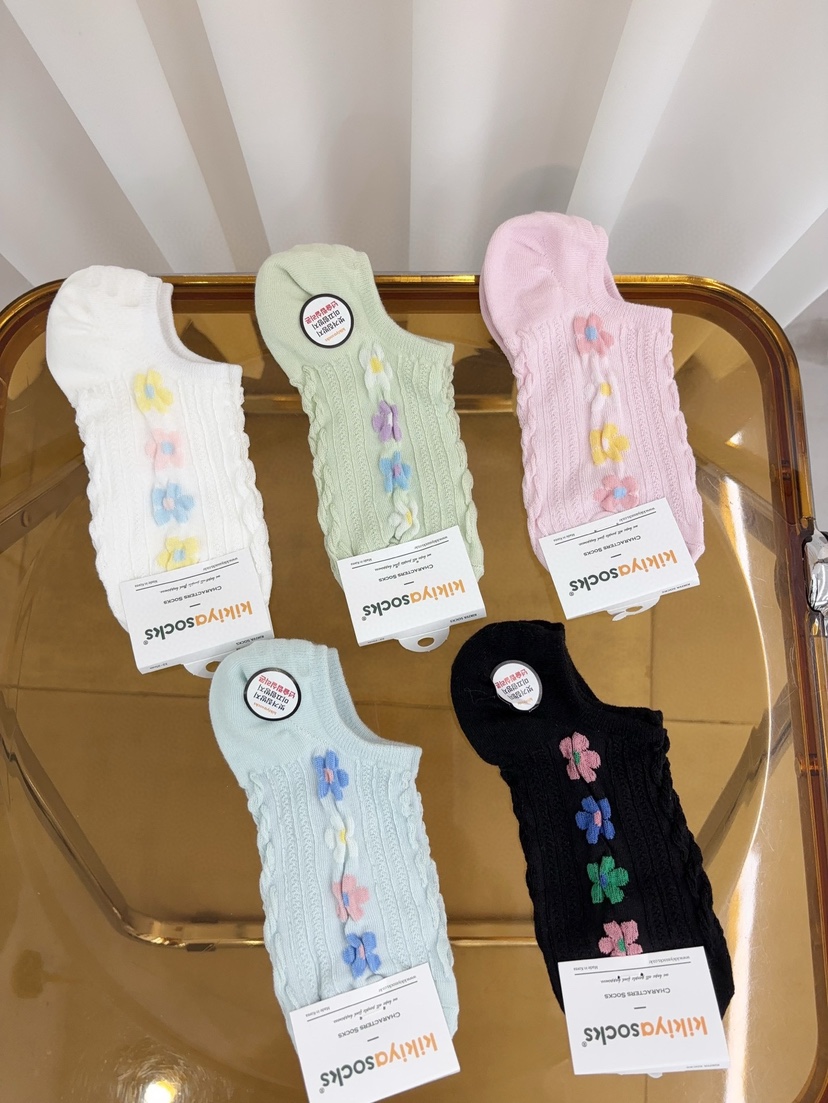 CACTUS-Q韓國㊣直郵東大門代購女裝新品25春夏推薦熱賣襪子CACTUS十雙起/可混搭襪子