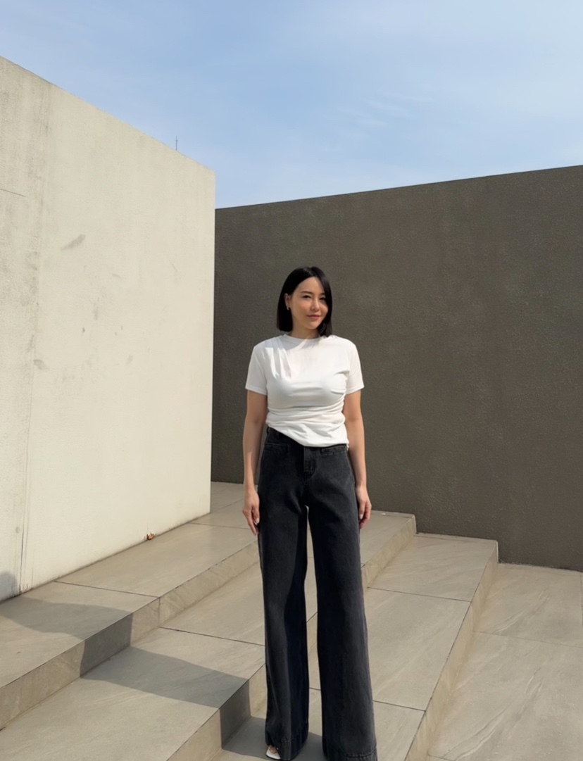 RIAH直郵韓國代購㊣女裝新款熱賣休閑25春夏人氣推薦牛仔褲RIAH牛仔褲