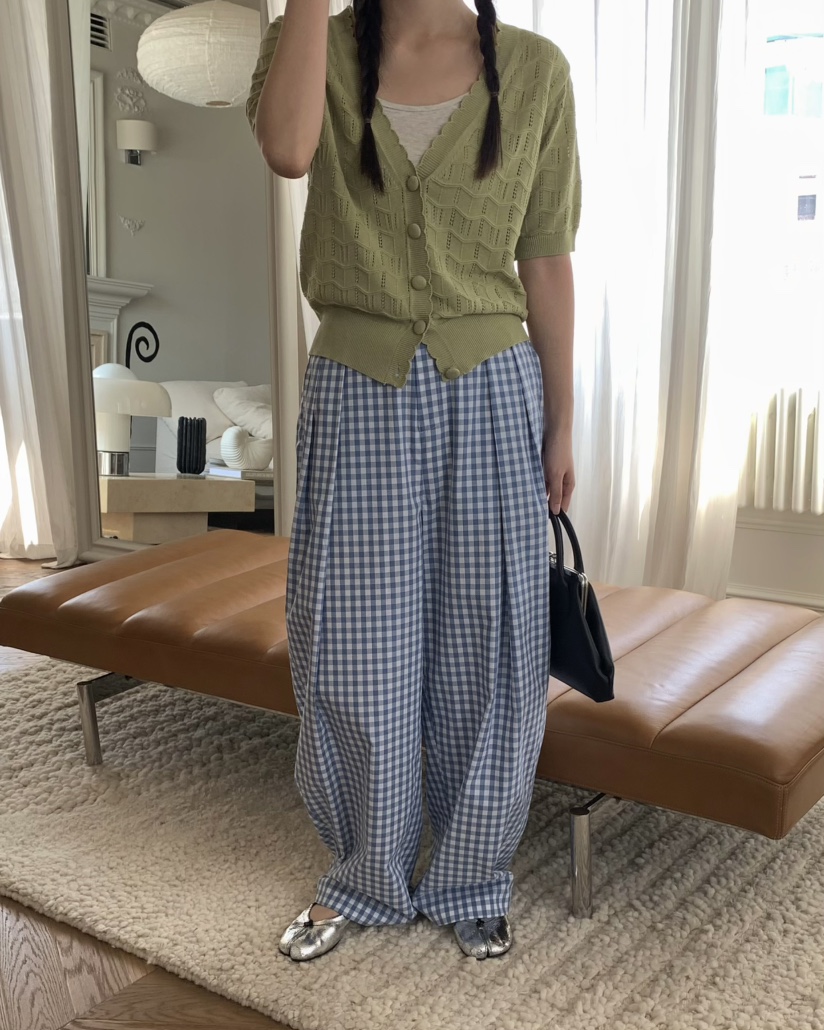 PEBBLE直郵韓國代購㊣女裝新款休閑人氣時尚熱賣推薦休閑褲PEBBLE/LAYER休閑褲